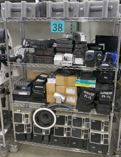 Misc. Audio/Visual Equipment, Group A: Items on Cart