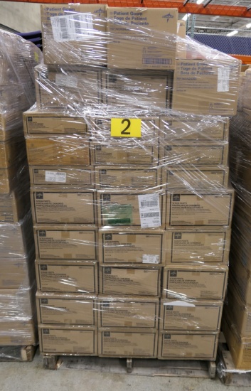 Healthcare Consumables Group B: Scrub Pants, Shirts, Gowns, & Others. Items on Pallet.