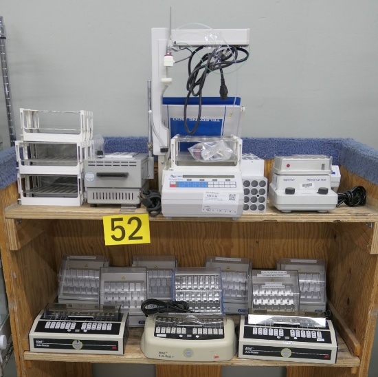 Misc. Lab Equipment Group i: Fraction Collector & Others. Items on Cart.