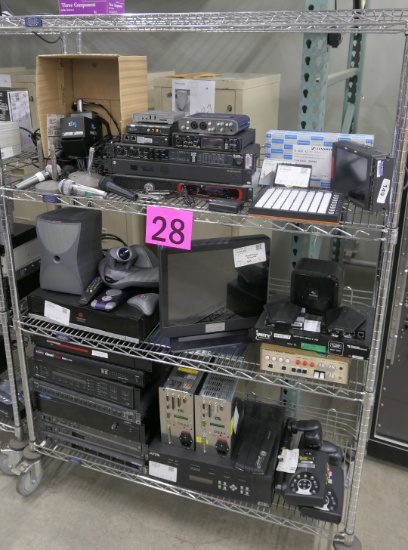 Audio/Visual Equipment, Items on Cart - Group A