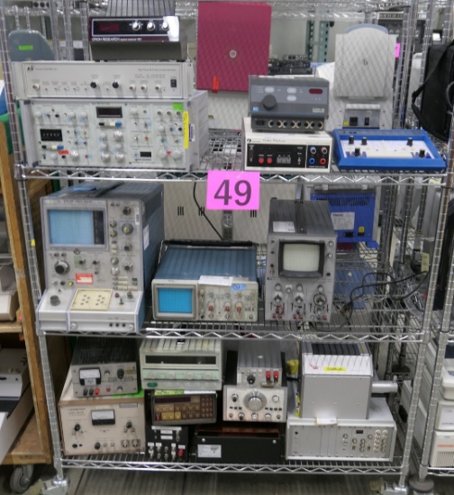 Oscilloscopes & Power Supplies, Items on Cart