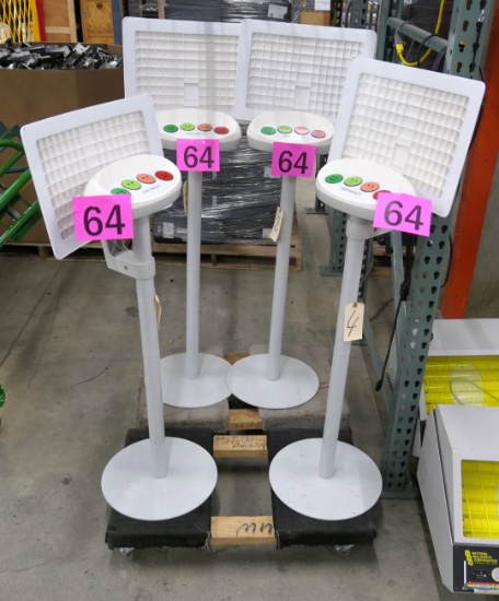 Satisfaction Kiosks: Happy or Not, HON340, 4 Items on 2 Dollies
