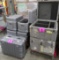 Heavy Duty Hard Transport & Storage Cases, 7 Items on 2 Dollies