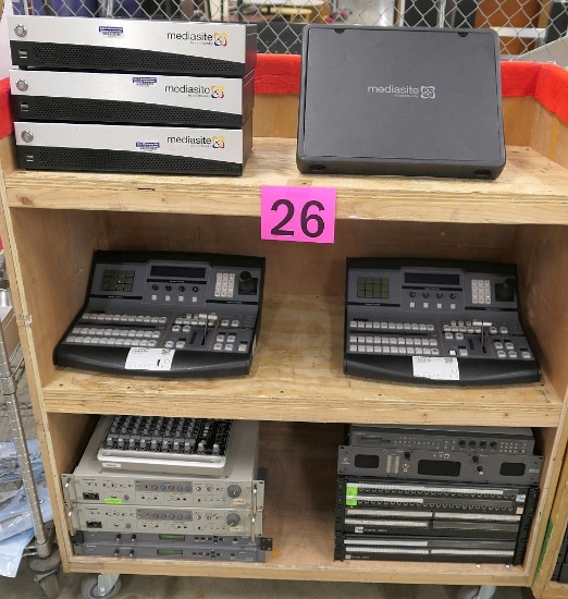 Audio/Visual Equipment: Mediasite, ATEM, Extron, & Others, Items on Cart