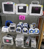 Misc. Medical Equipment: Phillips IntelliVue Monitors, Covidien Pumps, & Others, Items on Cart