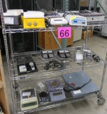 Misc. Lab Equipment: Hot Plates, Stirrers, Scales, & Others, Items on Cart