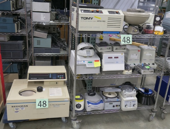 Misc. Lab Equipment Group B: Eppendorf, VWR, & Others, Items on Cart & Dolly