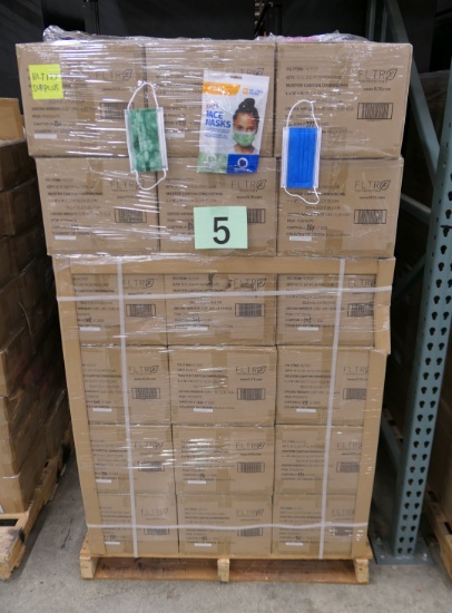 Disposable Face Masks Group D: FLTR Kids, (expired) Items on Pallet