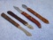 LOT OF 4 BLEEDER BLOOD LETTING TYPE MEDICAL KNIVES