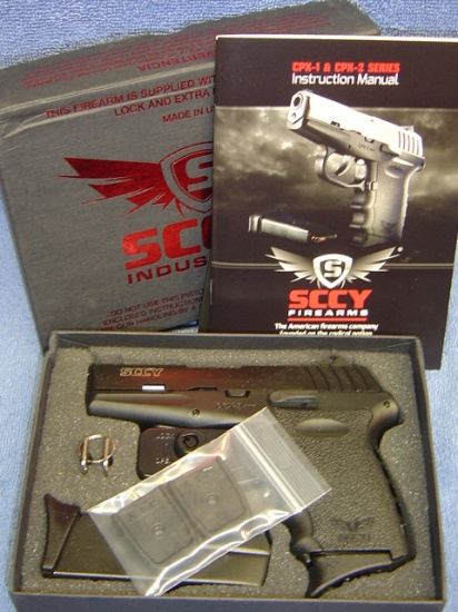 SCCY CPX2 9MM PISTOL  CB BLACK OVER BLACK