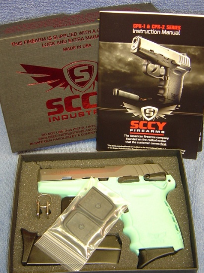 SCCY CPX1 9MM PISTOL TTSB SILVER OVER SKY BLUE