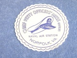 VINTAGE NAVAL AIR STATION NORFOLK VA OFFICERS MESS HALL DRINK COASTER