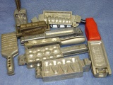 SELECTION OF 9 FISHING SINKER AND OTHER LEAD MOLDS