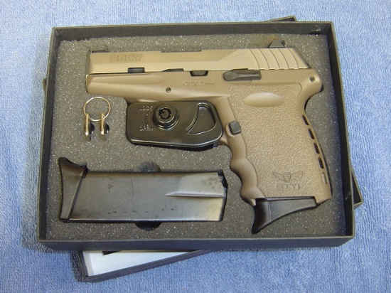 NIB SCCY CPX2 9MM PISTOL TTDE SILVER OVER DARK EARTH