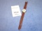 LADIES DISNEY MICKEY MOUSE WATCH LEATHER BAND RUNNING