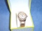 LADIES LIZ CLAIBORNE COPPER TONE WATCH RUNNING 'CCM'