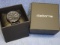 CLAIBORNE LARGE BLACK WATCH 3 DIAL CHRONO 'CCM'