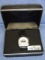 VTG SENSOR LC DIGITAL SLV/BLK WATCH W/BOX