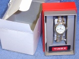 LADIES TIMEX SLV/GOLD WATCH RUNNING 'CCM'