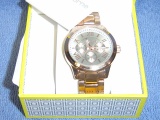 LADIES LIZ CLAIBORNE COPPER TONE WATCH RUNNING 'CCM'