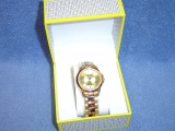 LADIES LIZ CLAIBORNE GLD/ TORTIOUSE TONE WATCH