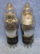 PAIR KEN-RAD ENGRAVED BASE TUBES NOS. 75 & 78