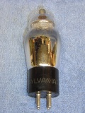 SYLVANIA ETCHED/ENGRAVED BASE RADIO TUBE '34'