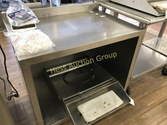 Stainless Table with Cabinet