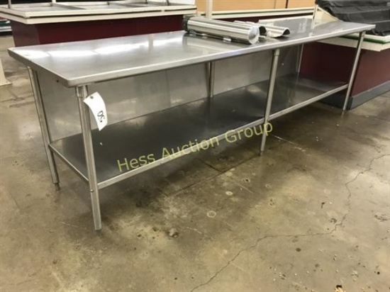 Stainless Steel Table with Shelf