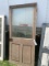 Wooden Door with large Glass Light and 2 Panels