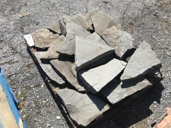 Partial skid of irregular shaped Shale Flag Stone