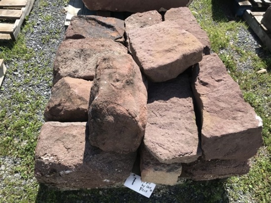 Skid of Red sandstone Corner stones