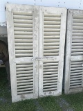 Pair of Shutters with Fixed Louvers