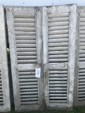 Pair of Shutters with Fixed Louvers