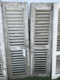 Pair of Shutters with Fixed Louvers