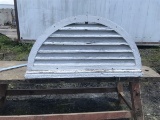 Early Half Circular Wooden Louvered Barn Vent