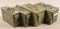 Lot of 4 Metal Military Ammo Boxes