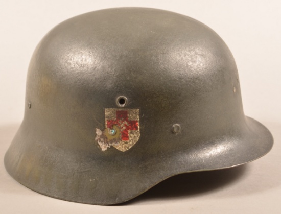 Nazi Red Cross Double Decal. Helmet