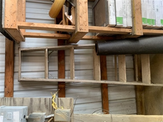 Contents of Pallet Racking and Ladder