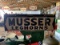 Musser Leghorns Pressed Tin Advertising Sign