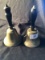2 Brass Hand Bells