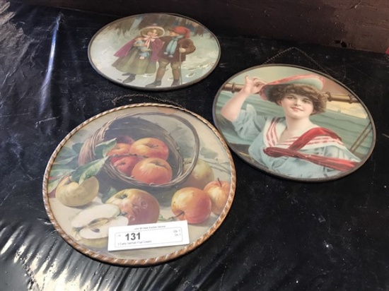 3 Early German Flue Covers