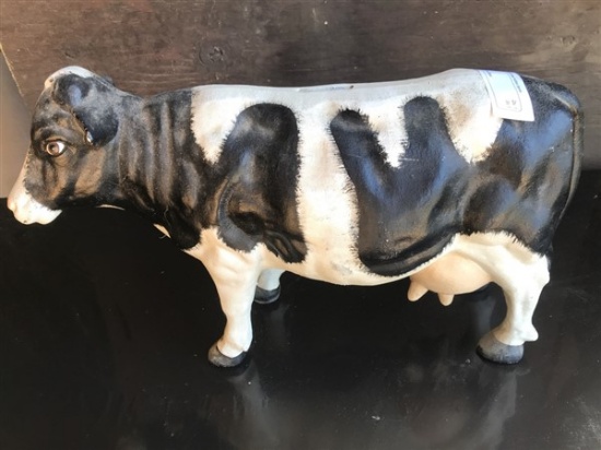 Large Cast Iron Cow Bank