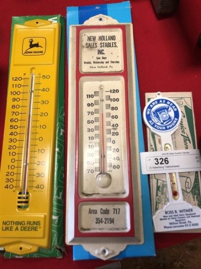(3) Advertising Thermometers