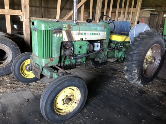John Deere 435 Diesel 3pt. Wide Front Tractor