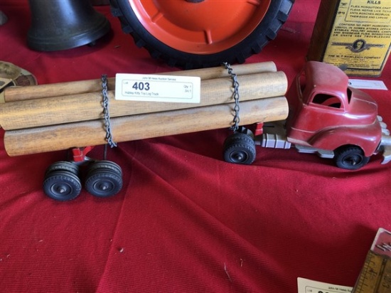 Hubley Kitty Toy Log Truck