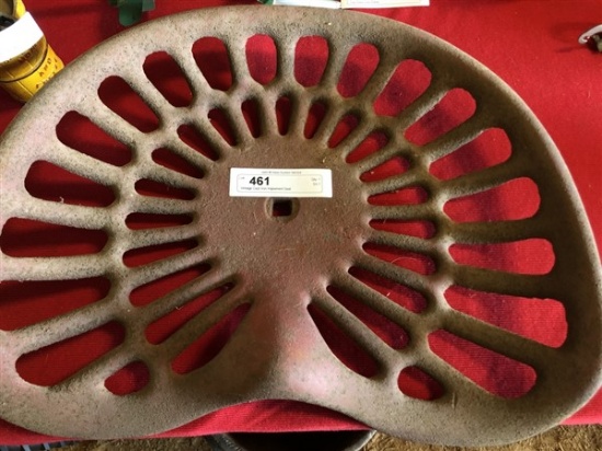 Vintage Cast Iron Implement Seat