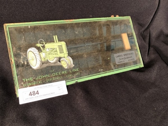 John Deere Landis Bros Advertising Mirror