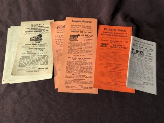 1950s & 60s Sale Bills