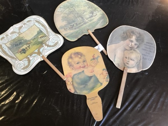 4 Vintage Fans